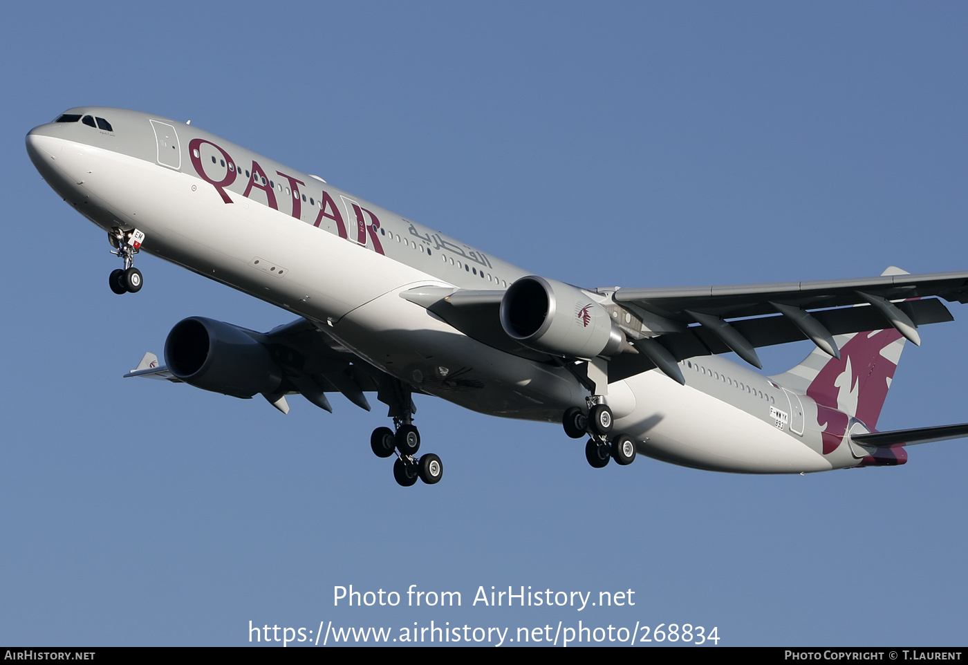 Aircraft Photo of F-WWYK | Airbus A330-302 | Qatar Airways | AirHistory.net #268834