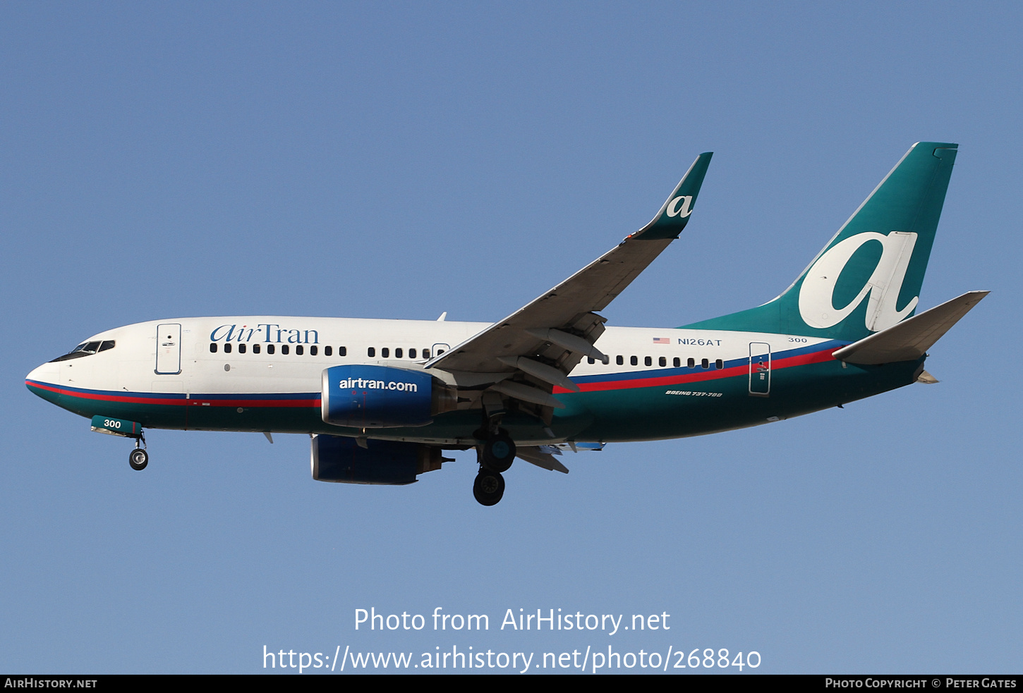 Aircraft Photo of N126AT | Boeing 737-76N | AirTran | AirHistory.net #268840