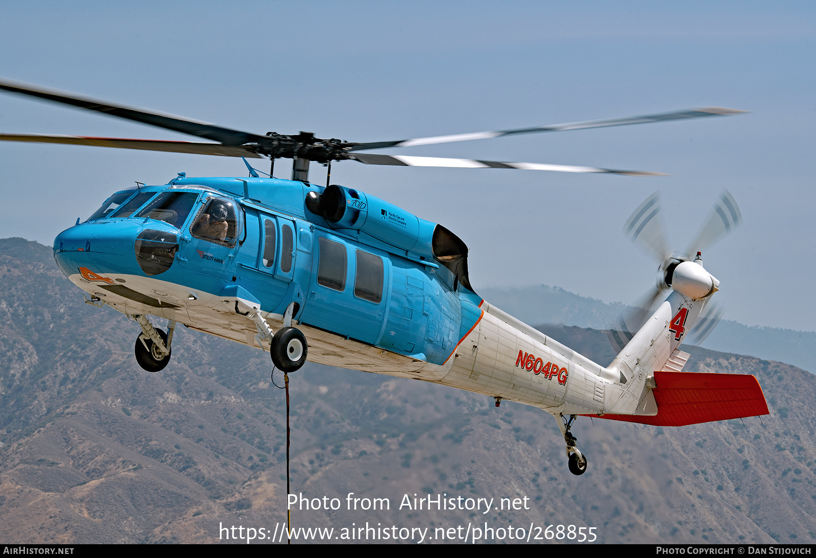 Aircraft Photo of N604PG | Sikorsky UH-60A Black Hawk (S-70A) | Pacific Gas & Electric | AirHistory.net #268855