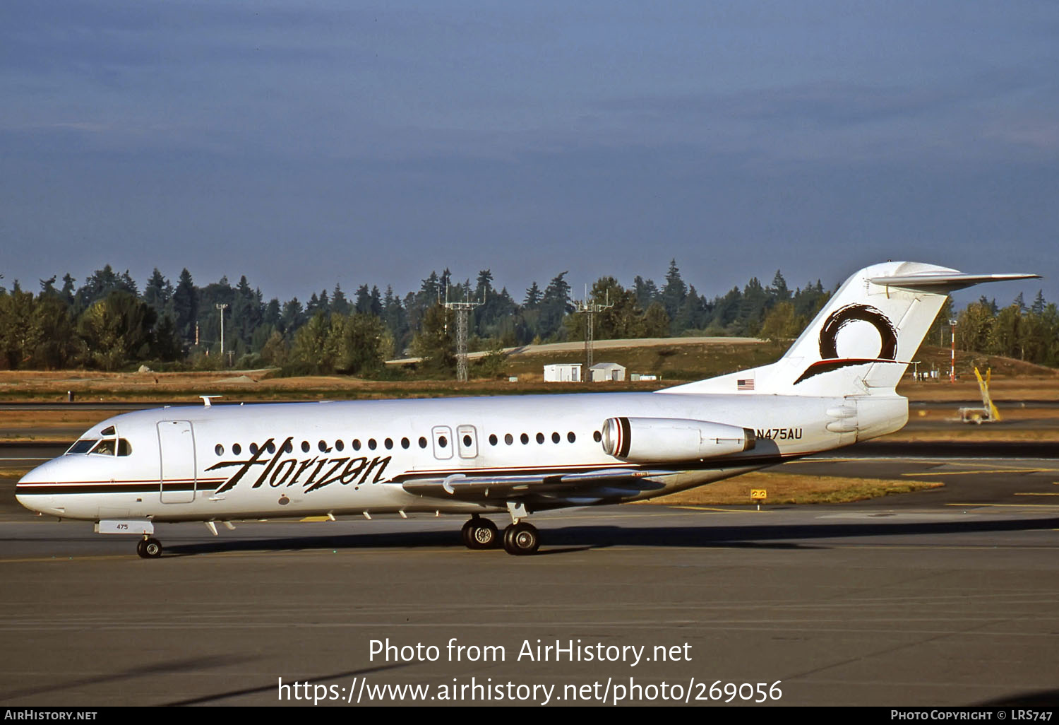 Aircraft Photo of N475AU | Fokker F28-4000 Fellowship | Horizon Air | AirHistory.net #269056