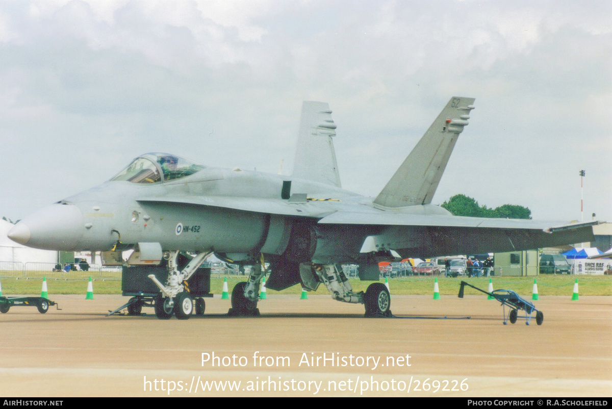 Aircraft Photo of HN-452 | McDonnell Douglas F/A-18C Hornet | Finland - Air Force | AirHistory.net #269226