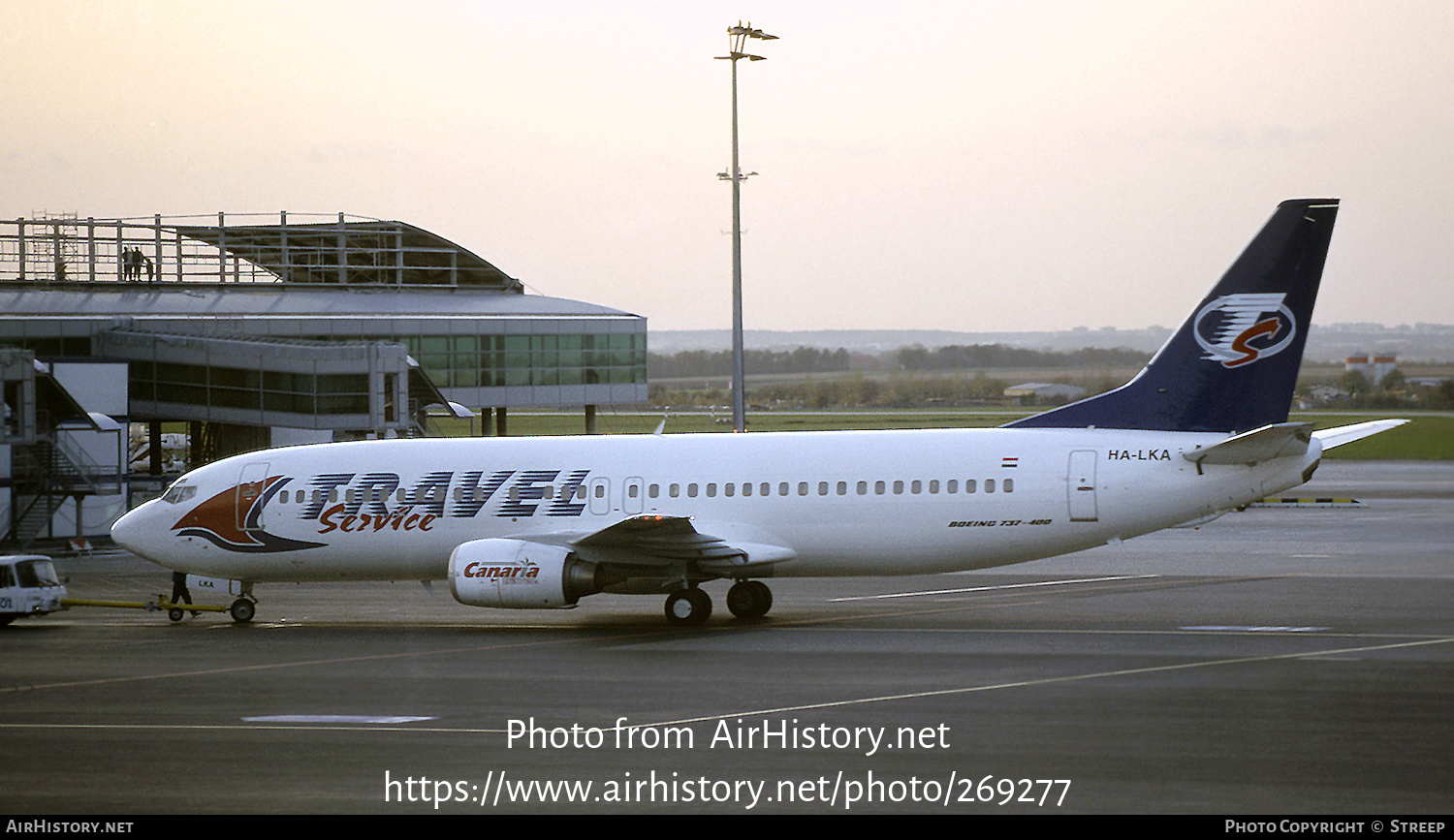 Aircraft Photo of HA-LKA | Boeing 737-4Y0 | Travel Service | AirHistory.net #269277