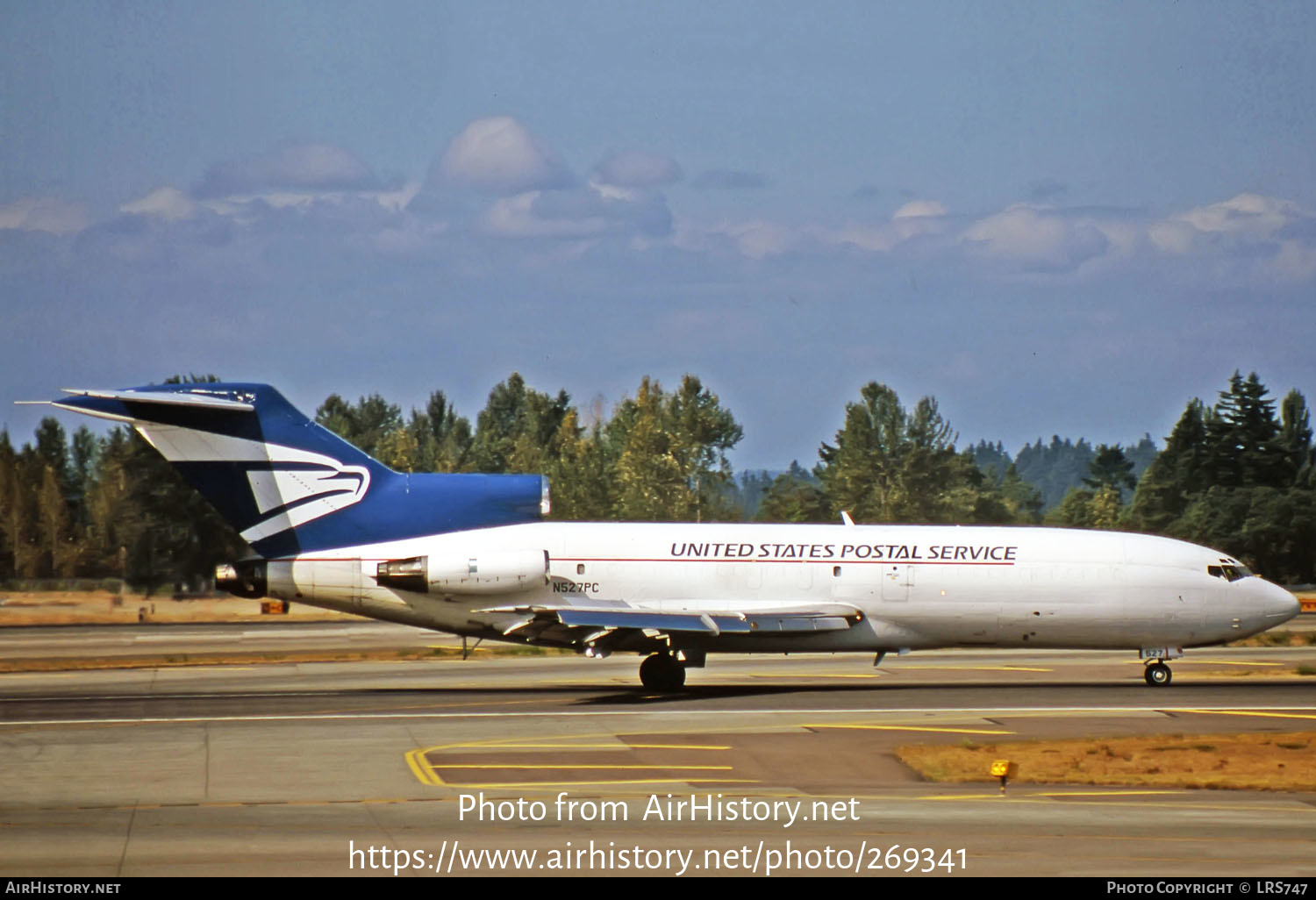 Aircraft Photo of N527PC | Boeing 727-172C | United States Postal Service | AirHistory.net #269341