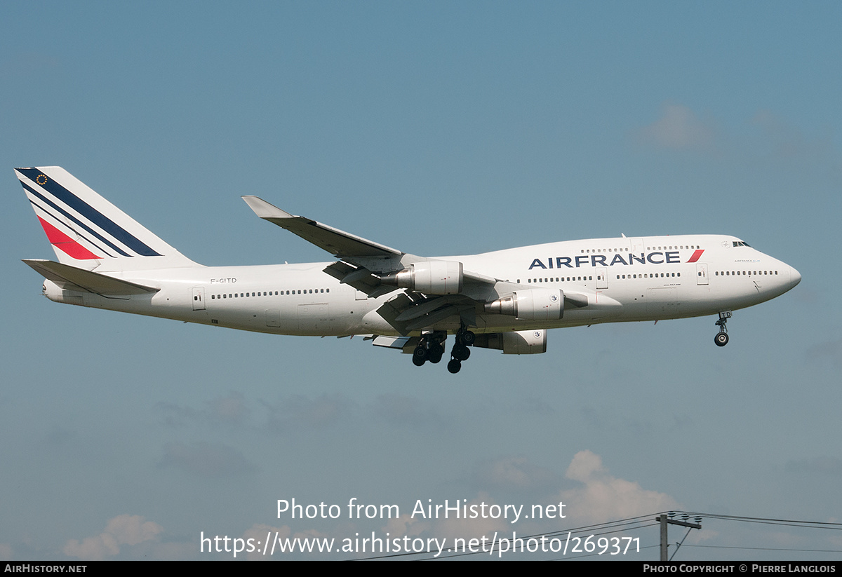 Aircraft Photo of F-GITD | Boeing 747-428 | Air France | AirHistory.net #269371