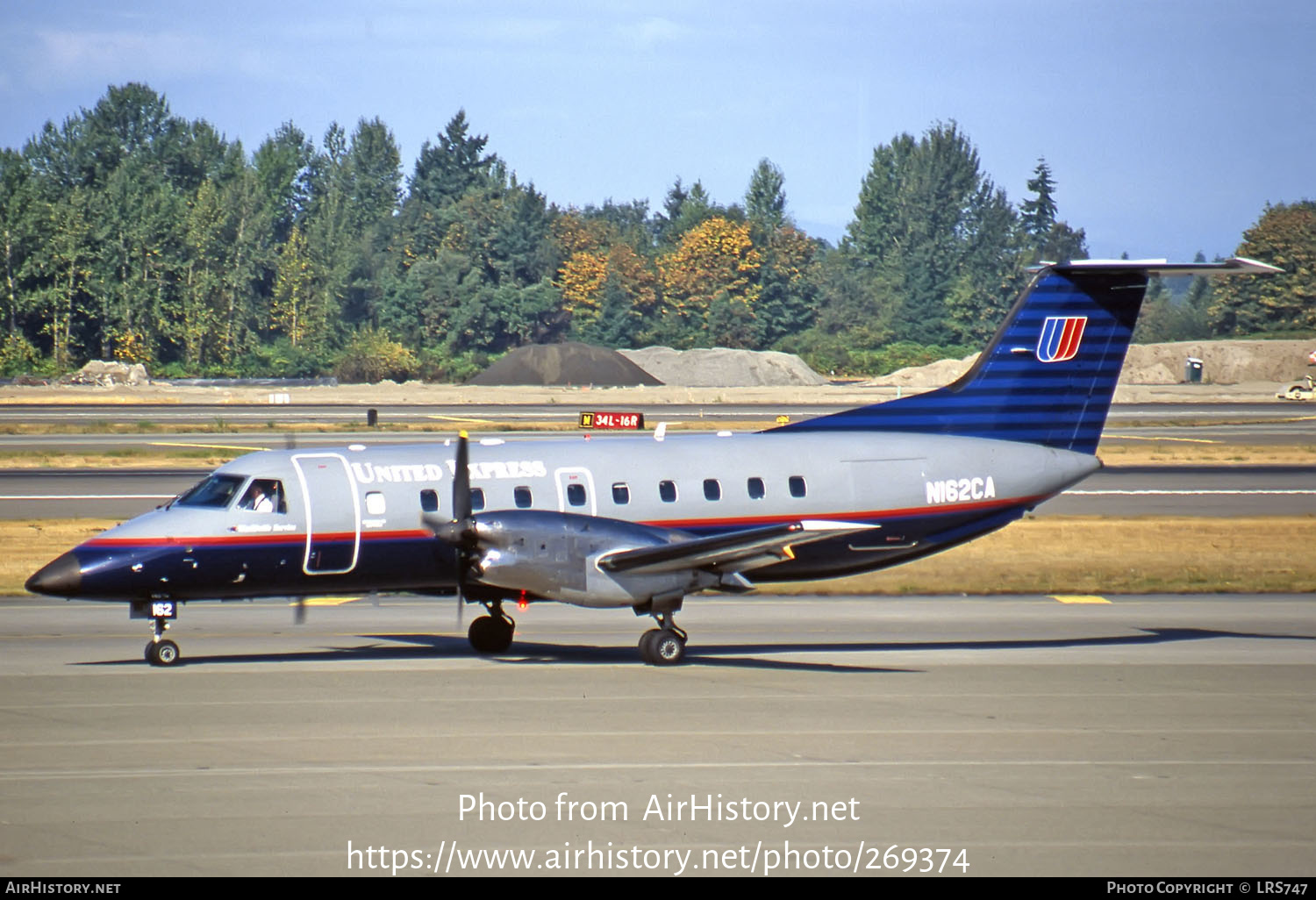 Aircraft Photo of N162CA | Embraer EMB-120RT Brasilia | United Express | AirHistory.net #269374