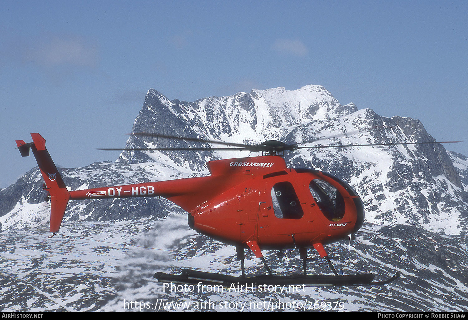 Aircraft Photo of OY-HGB | McDonnell Douglas MD-500D (369D) | Greenlandair - Grønlandsfly | AirHistory.net #269379