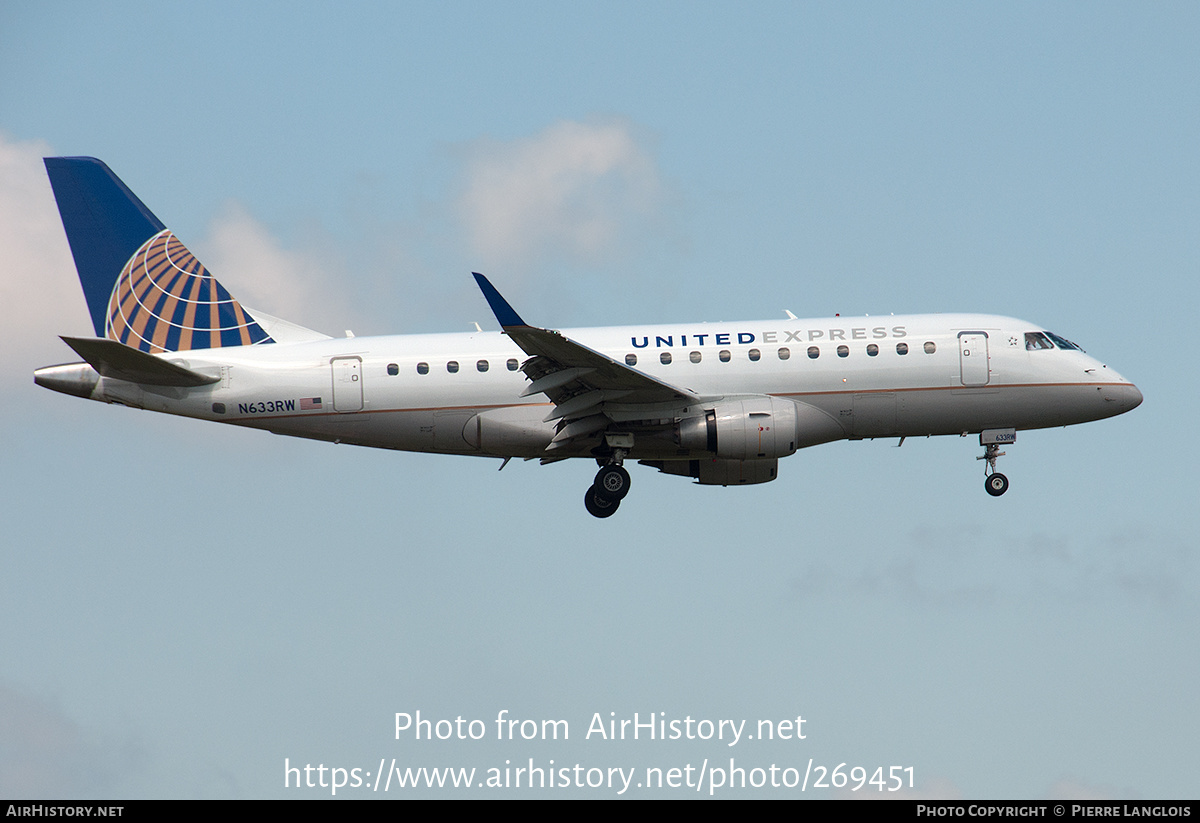 Aircraft Photo of N633RW | Embraer 170SE (ERJ-170-100SE) | United Express | AirHistory.net #269451