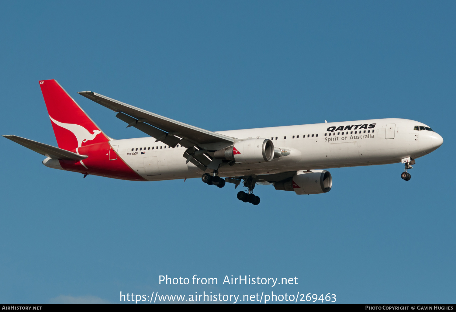 Aircraft Photo of VH-OGV | Boeing 767-338/ER | Qantas | AirHistory.net #269463