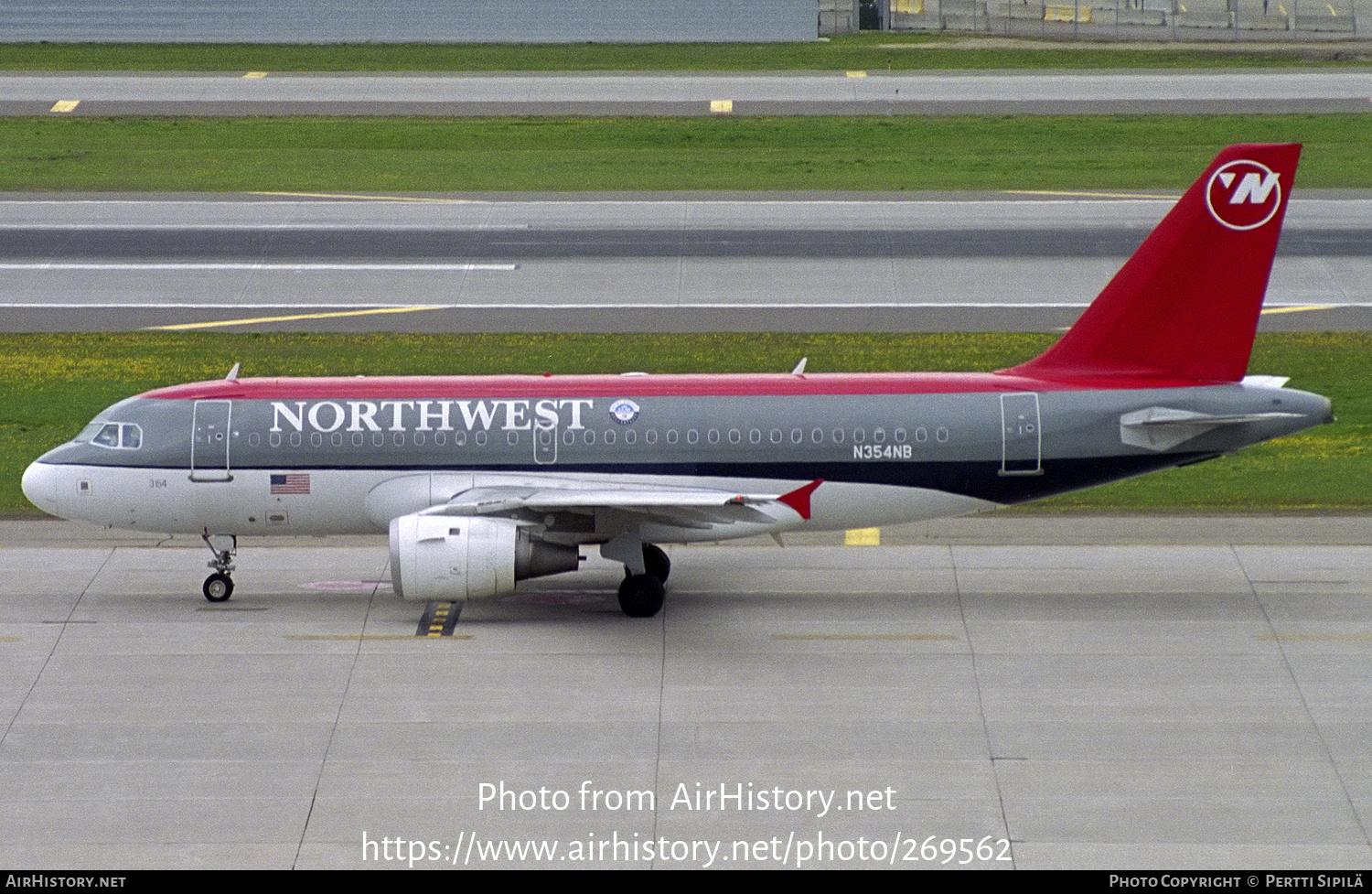 Aircraft Photo of N354NB | Airbus A319-114 | Northwest Airlines | AirHistory.net #269562