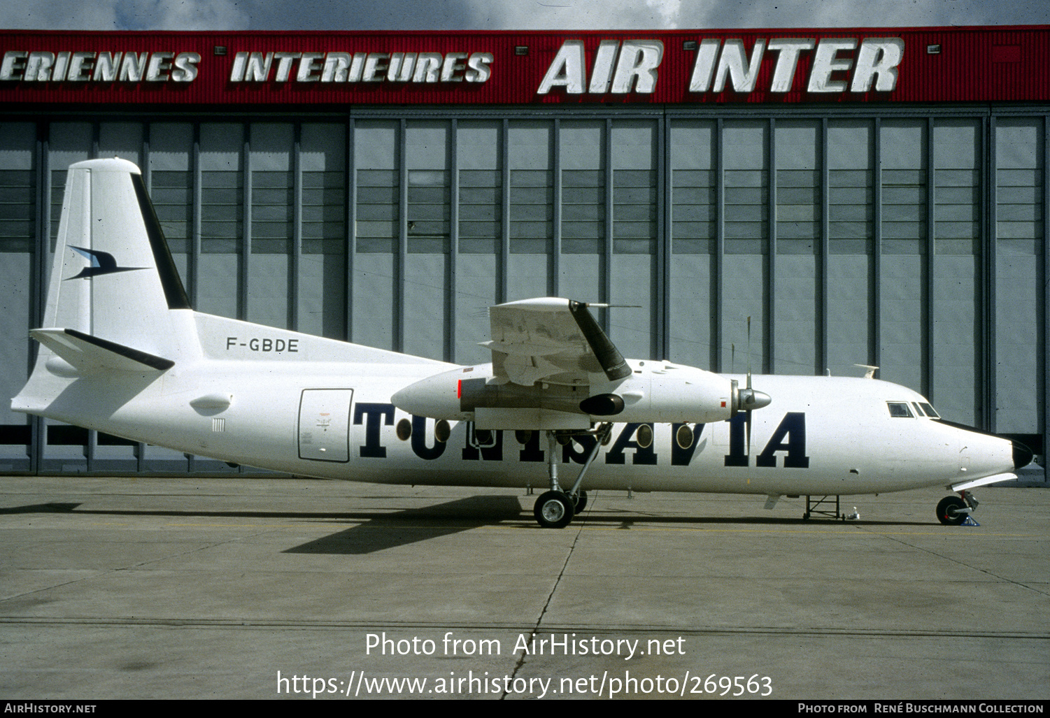 Aircraft Photo of F-GBDE | Fokker F27-400 Friendship | Tunisavia | AirHistory.net #269563