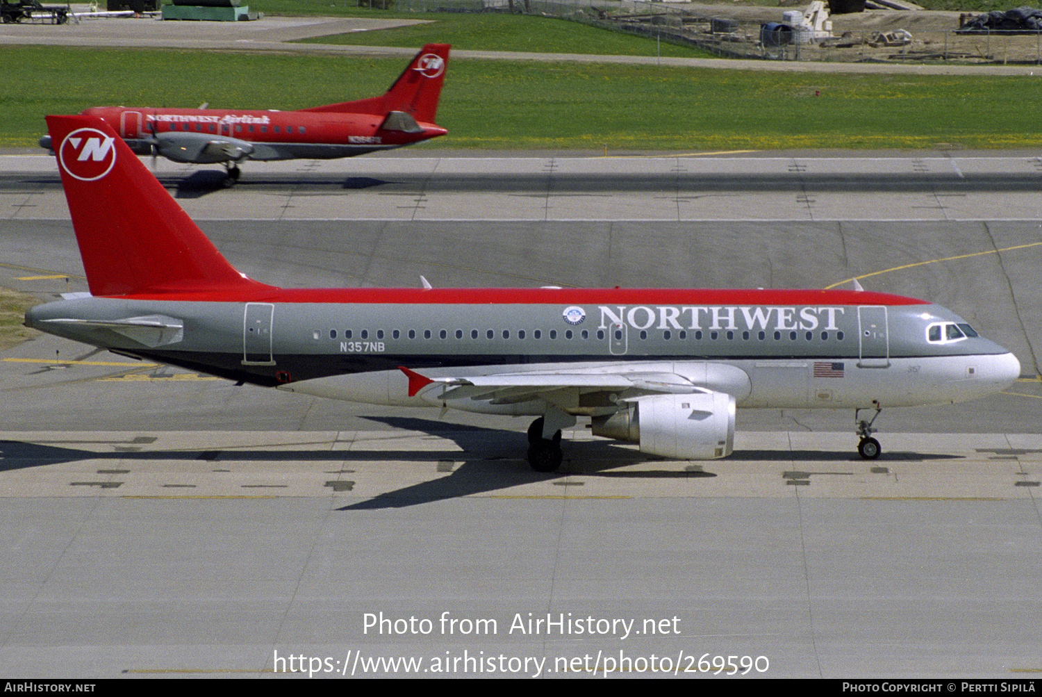 Aircraft Photo of N357NB | Airbus A319-114 | Northwest Airlines | AirHistory.net #269590