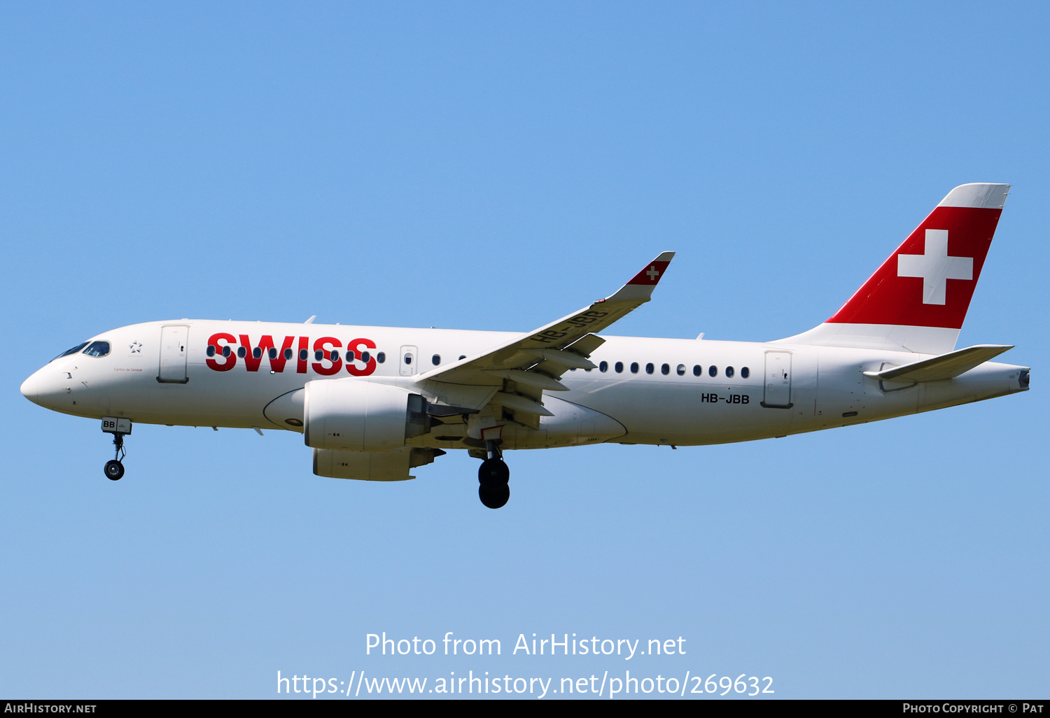 Aircraft Photo of HB-JBB | Bombardier CSeries CS100 (BD-500-1A10) | Swiss International Air Lines | AirHistory.net #269632