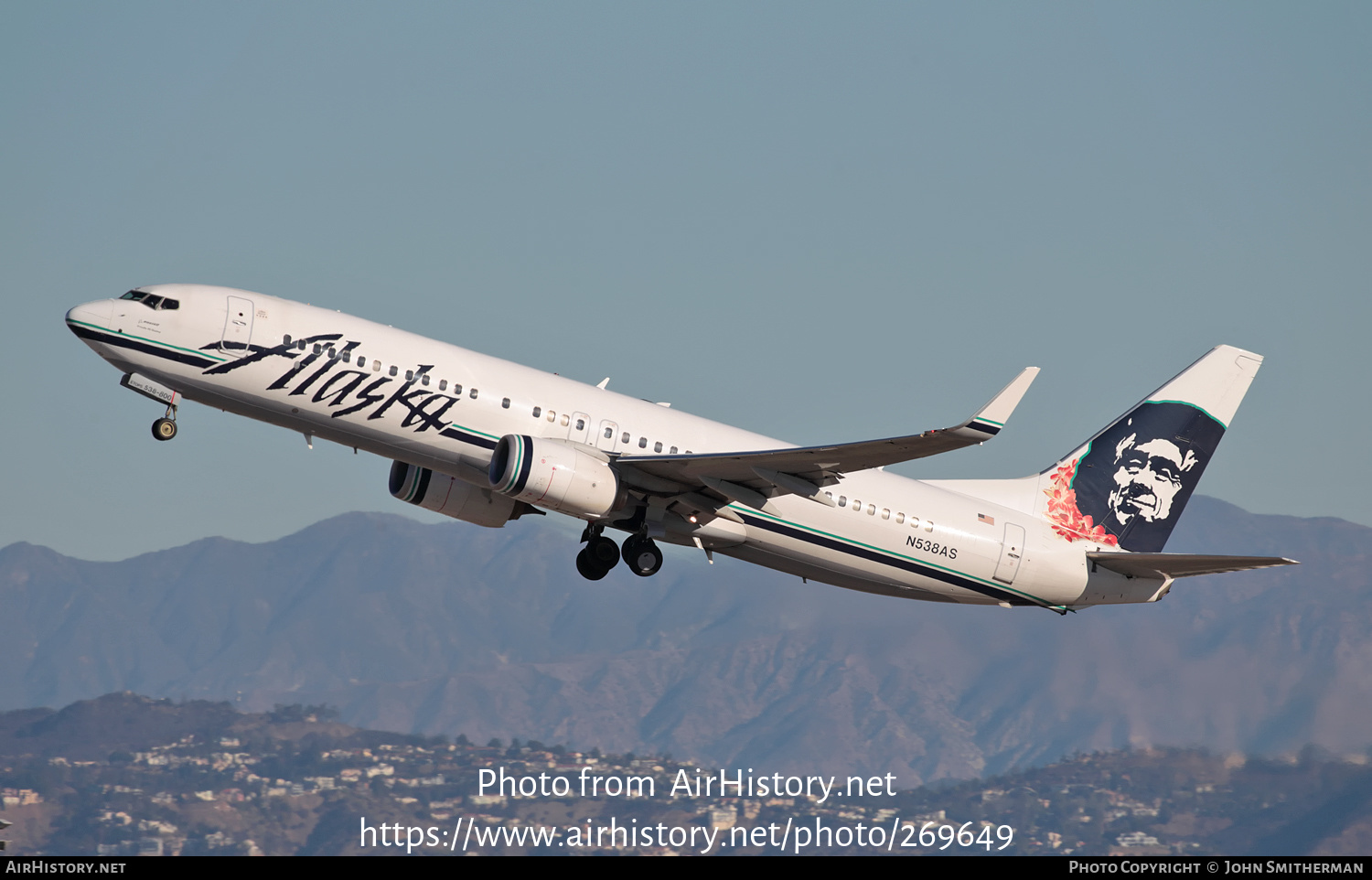 Aircraft Photo of N538AS | Boeing 737-890 | Alaska Airlines | AirHistory.net #269649