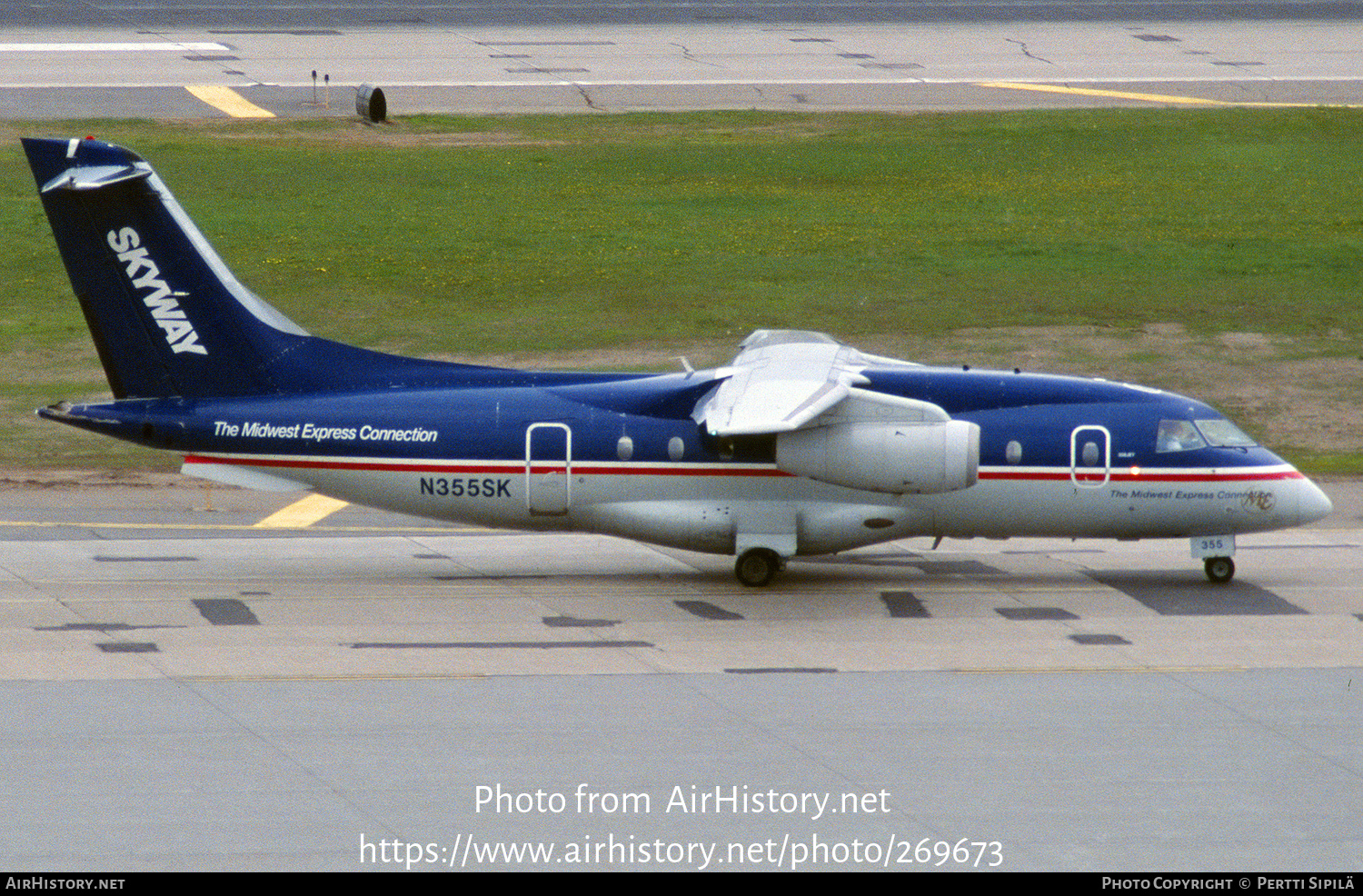 Aircraft Photo of N355SK | Fairchild Dornier 328-300 328JET | Skyway Midwest Express Connection | AirHistory.net #269673