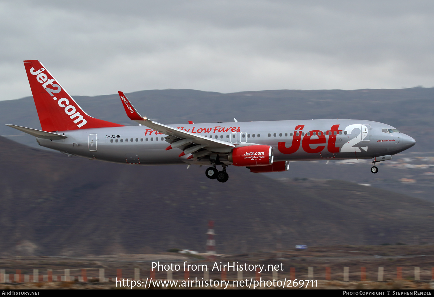 Aircraft Photo of G-JZHR | Boeing 737-800 | Jet2 | AirHistory.net #269711