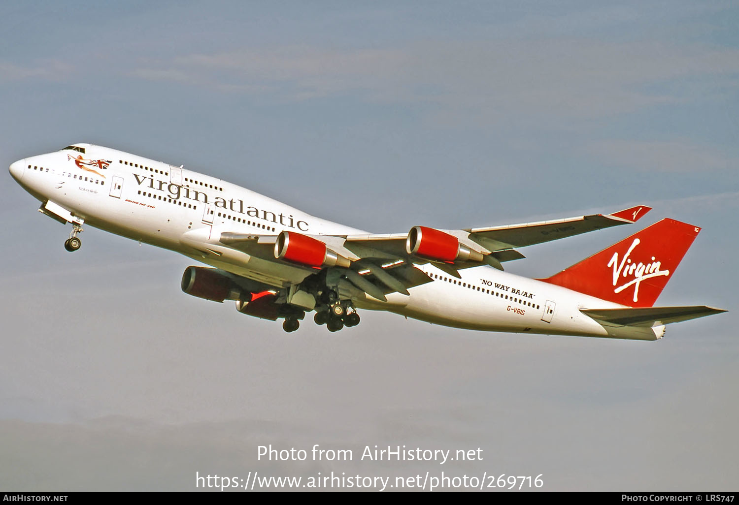 Aircraft Photo of G-VBIG | Boeing 747-4Q8 | Virgin Atlantic Airways | AirHistory.net #269716