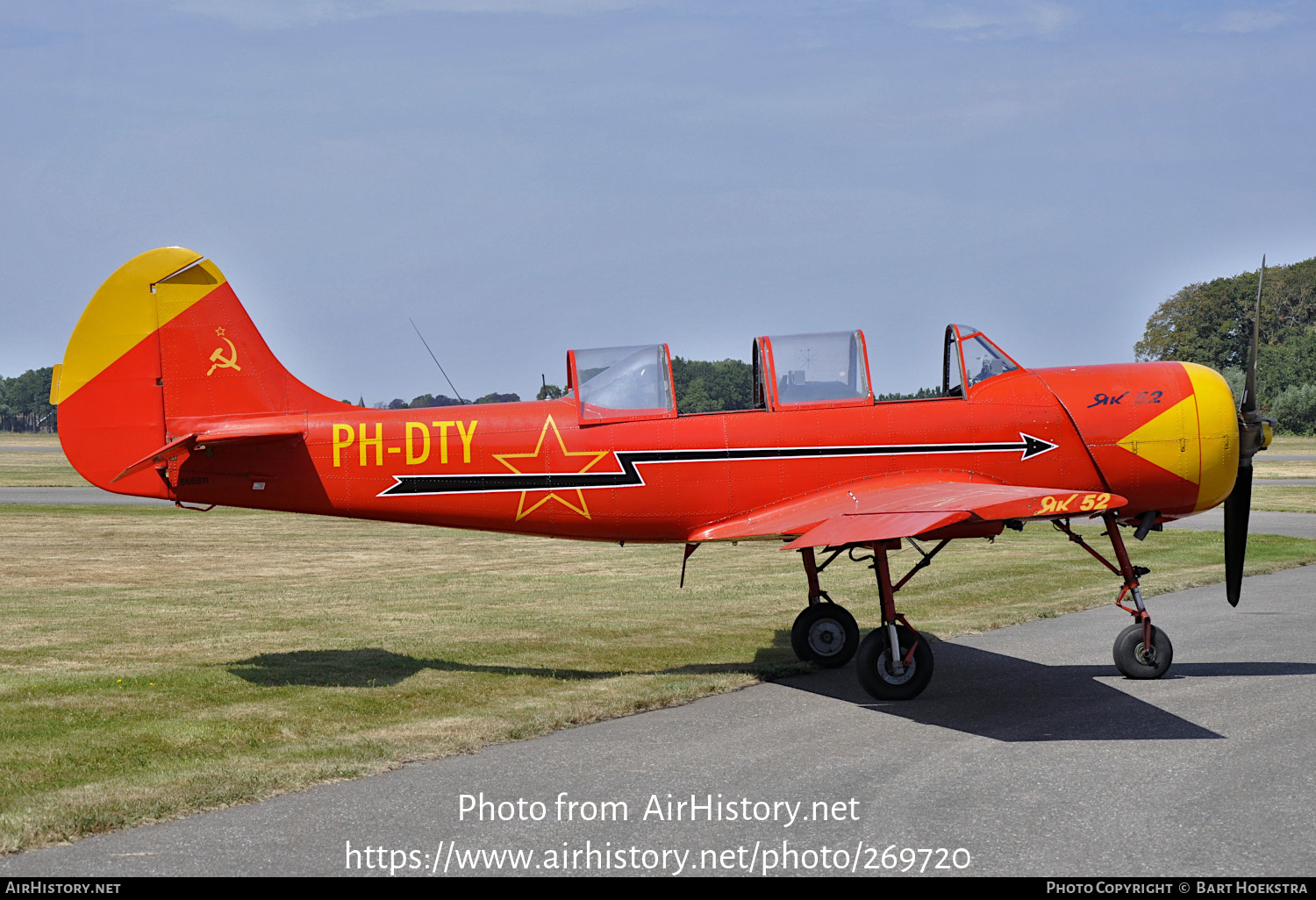 Aircraft Photo of PH-DTY | Yakovlev Yak-52 | Soviet Union - DOSAAF | AirHistory.net #269720