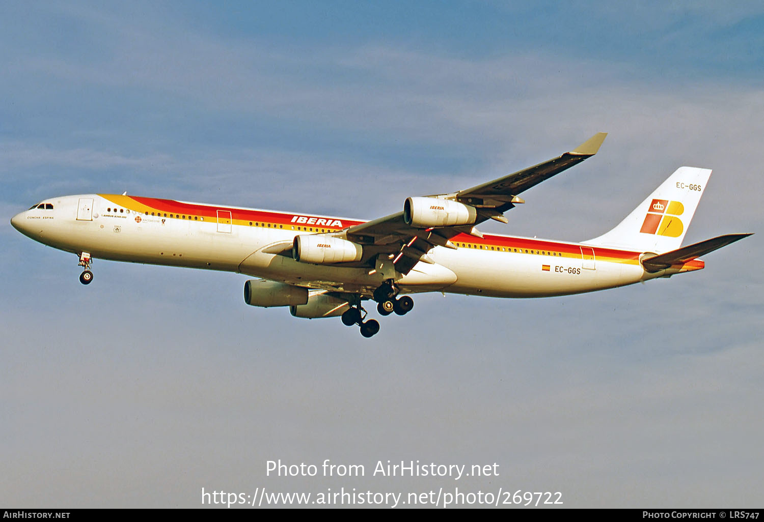 Aircraft Photo of EC-GGS | Airbus A340-313 | Iberia | AirHistory.net #269722