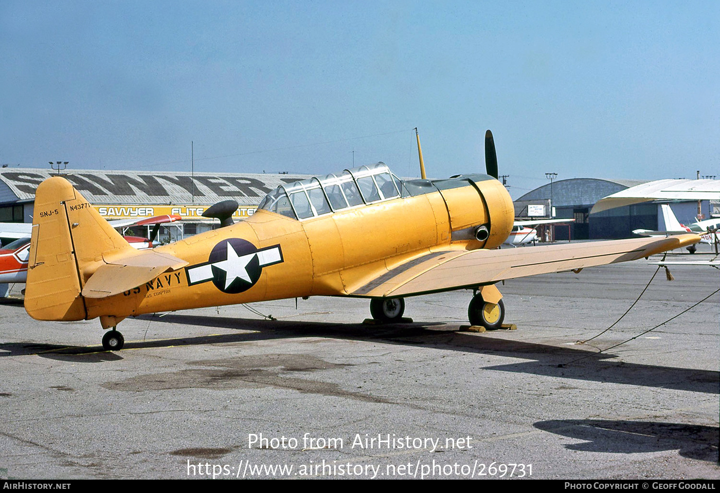 Aircraft Photo of N43771 | North American SNJ-5 Texan | USA - Navy | AirHistory.net #269731