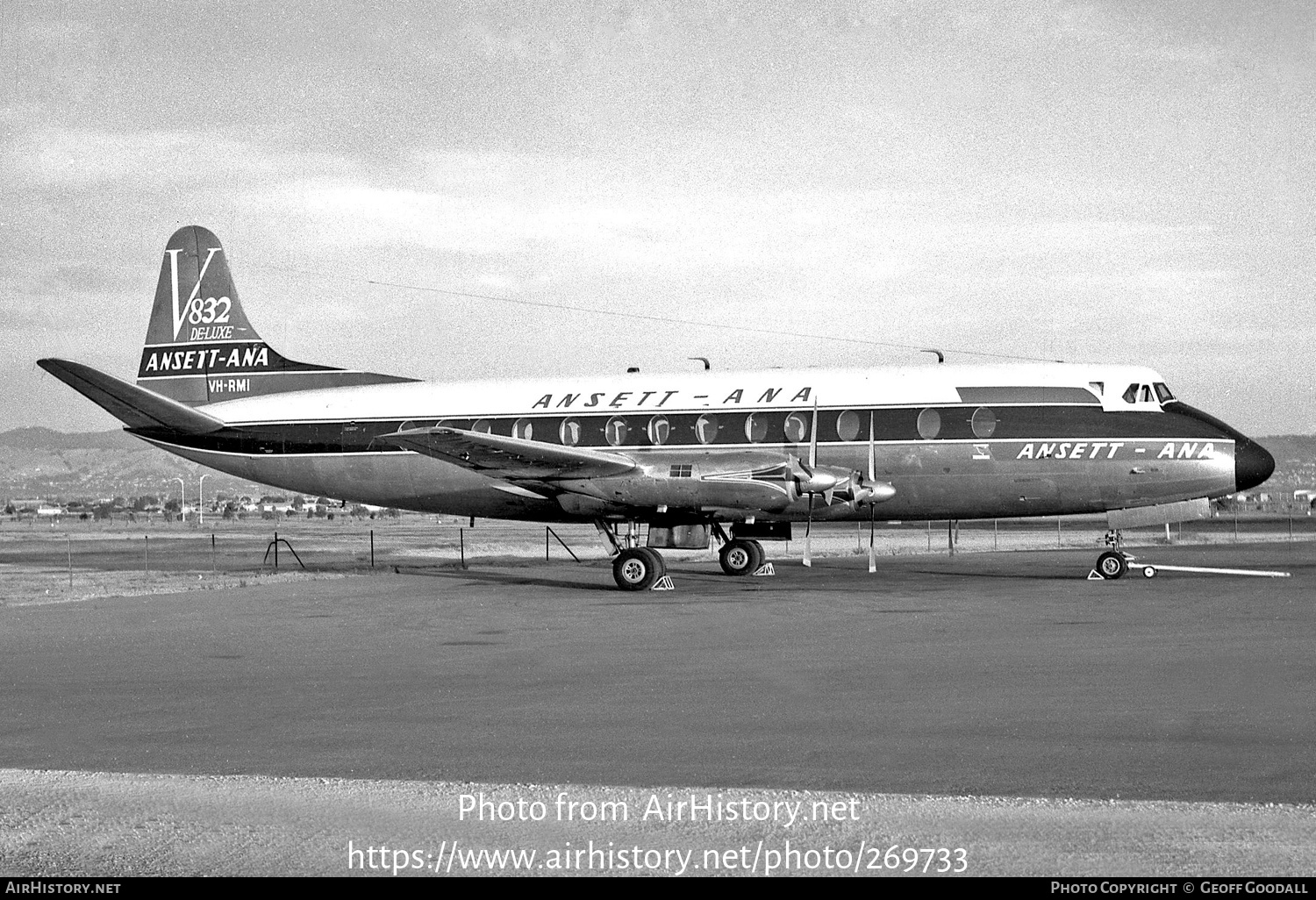 Aircraft Photo of VH-RMI | Vickers 832 Viscount | Ansett - ANA | AirHistory.net #269733