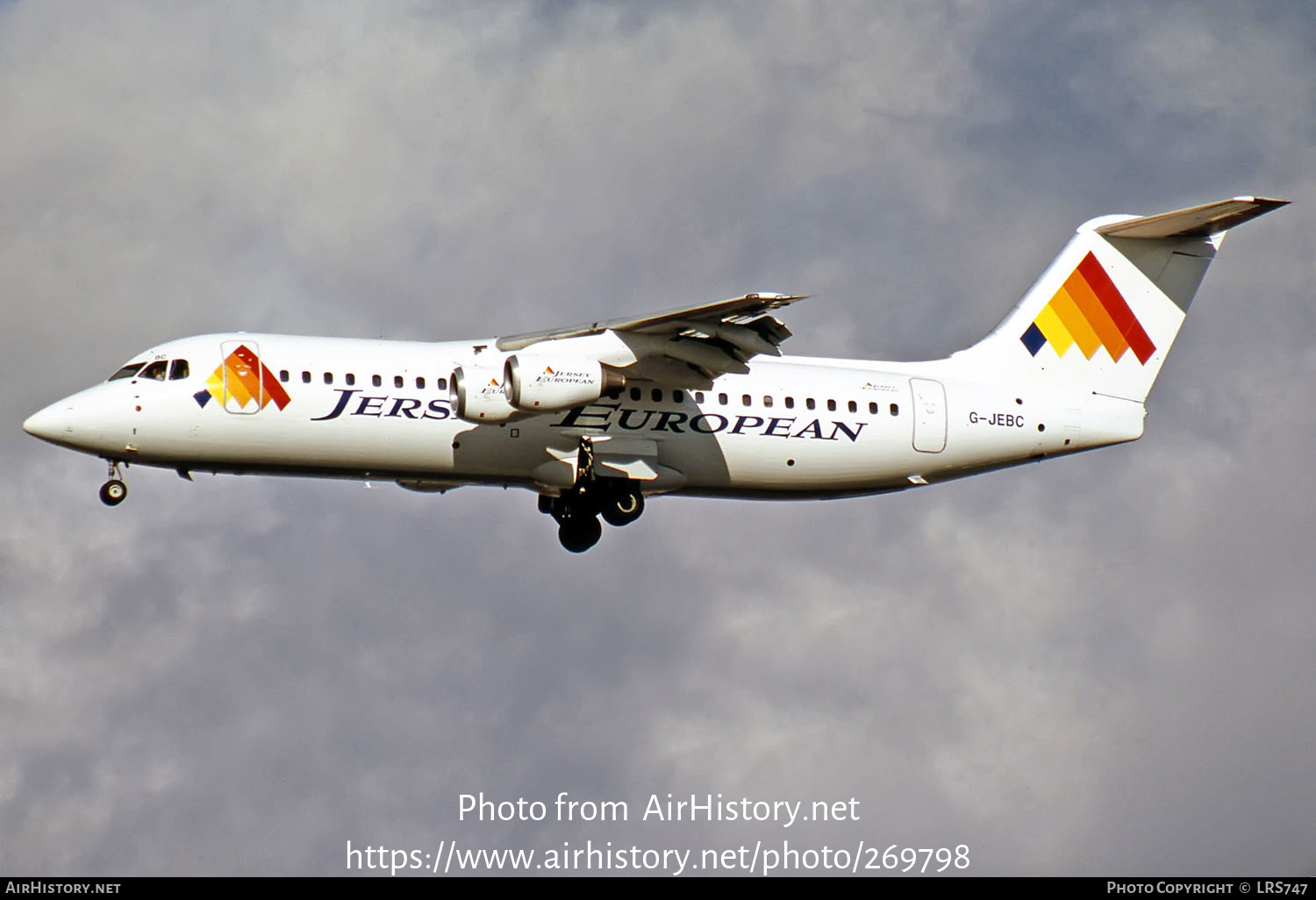 Aircraft Photo of G-JEBC | British Aerospace BAe-146-300 | Jersey European Airways | AirHistory.net #269798