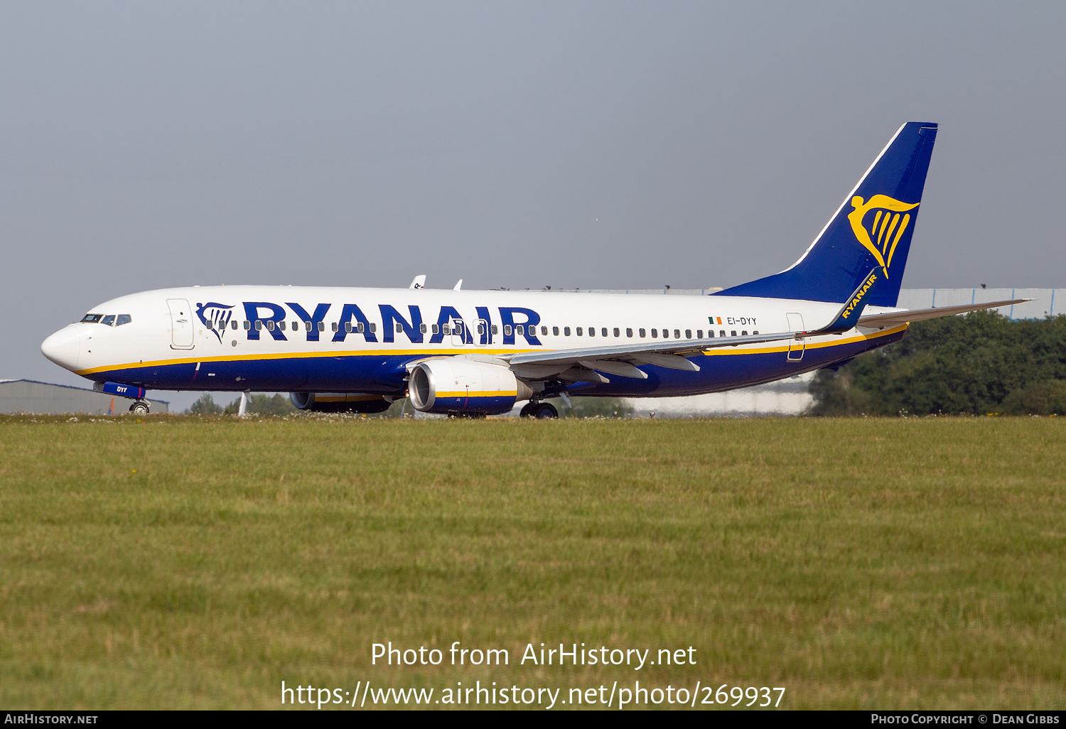 Aircraft Photo of EI-DYY | Boeing 737-8AS | Ryanair | AirHistory.net #269937