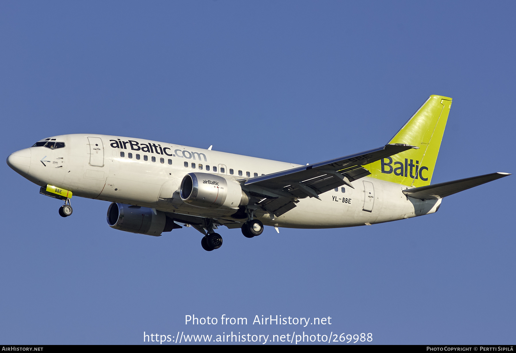 Aircraft Photo of YL-BBE | Boeing 737-53S | AirBaltic | AirHistory.net #269988