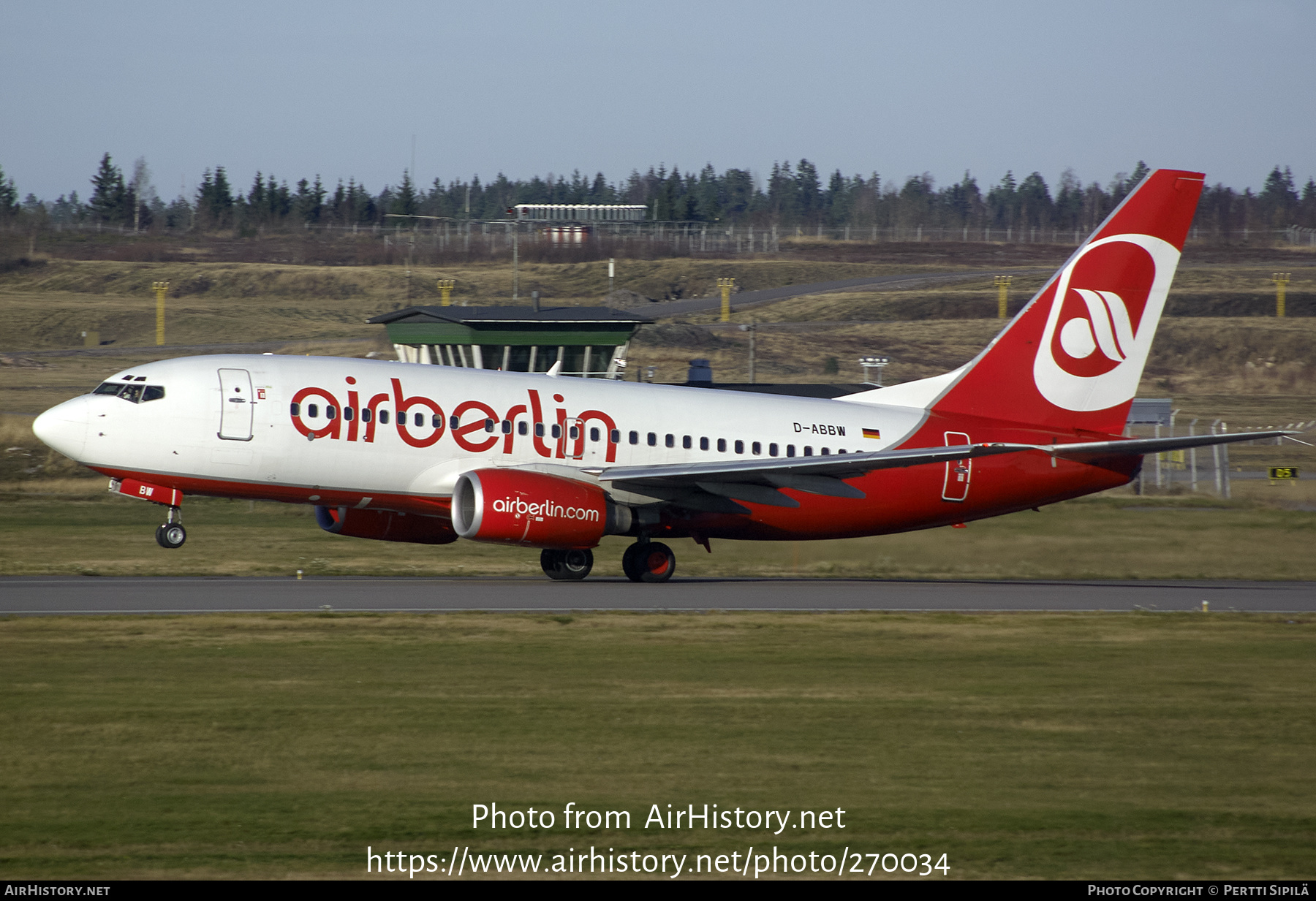 Aircraft Photo of D-ABBW | Boeing 737-7Q8 | Air Berlin | AirHistory.net #270034