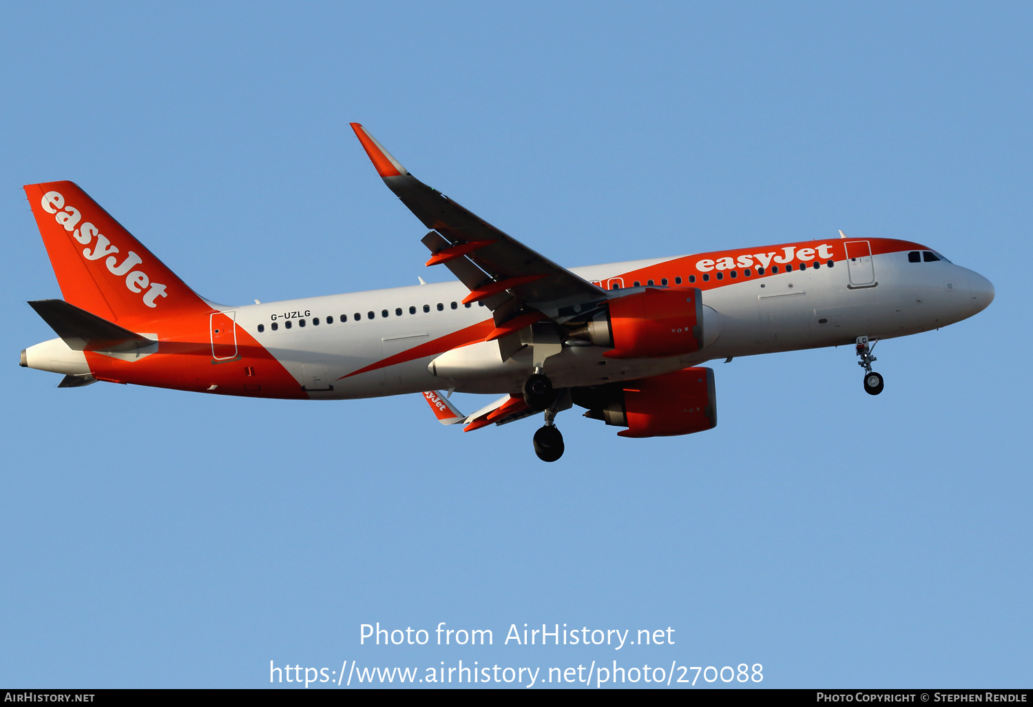 Aircraft Photo of G-UZLG | Airbus A320-251N | EasyJet | AirHistory.net #270088