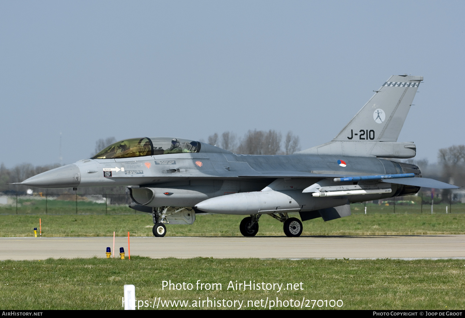 Aircraft Photo of J-210 | General Dynamics F-16BM Fighting Falcon | Netherlands - Air Force | AirHistory.net #270100