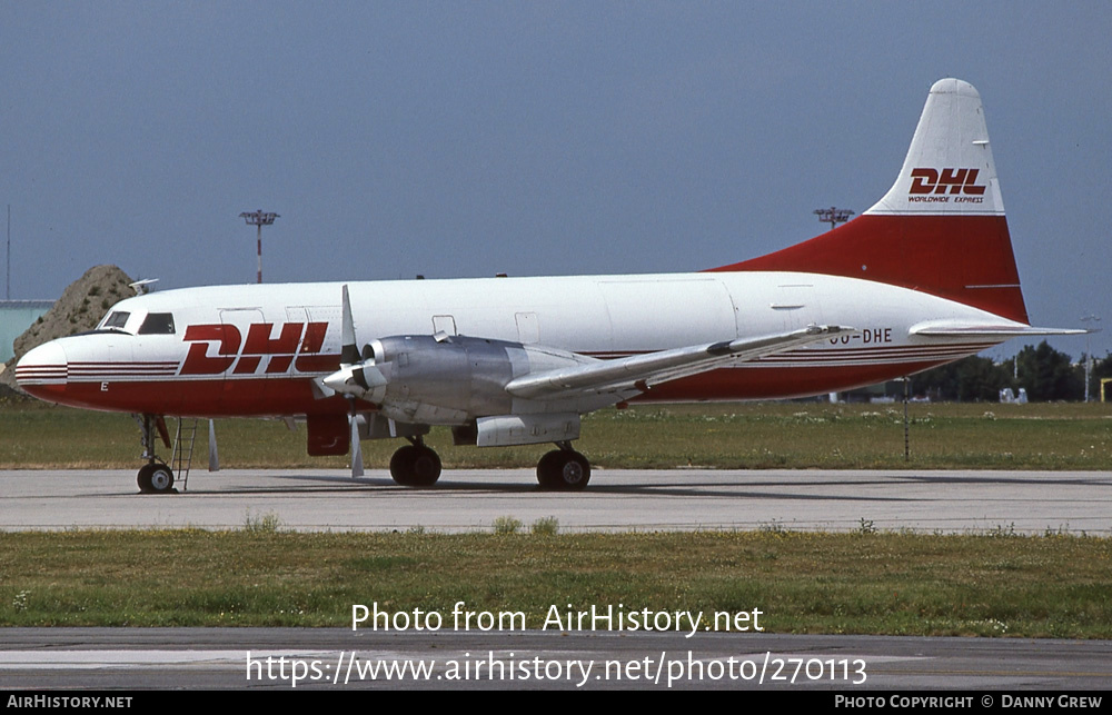 Aircraft Photo of OO-DHE | Convair 580 | DHL Worldwide Express | AirHistory.net #270113