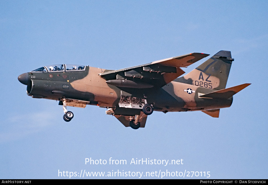 Aircraft Photo of 80-0285 / AF80-0285 | Vought A-7K Corsair II | USA - Air Force | AirHistory.net #270115