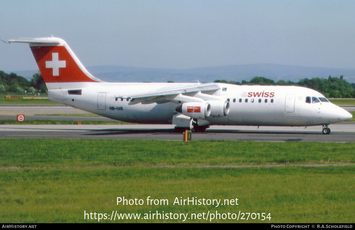 Aircraft Photo of HB-IXR | British Aerospace Avro 146-RJ100 | Swiss International Air Lines | AirHistory.net #270154