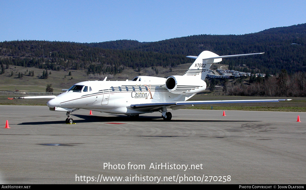 Aircraft Photo of N750CX | Cessna 750 Citation X | AirHistory.net #270258