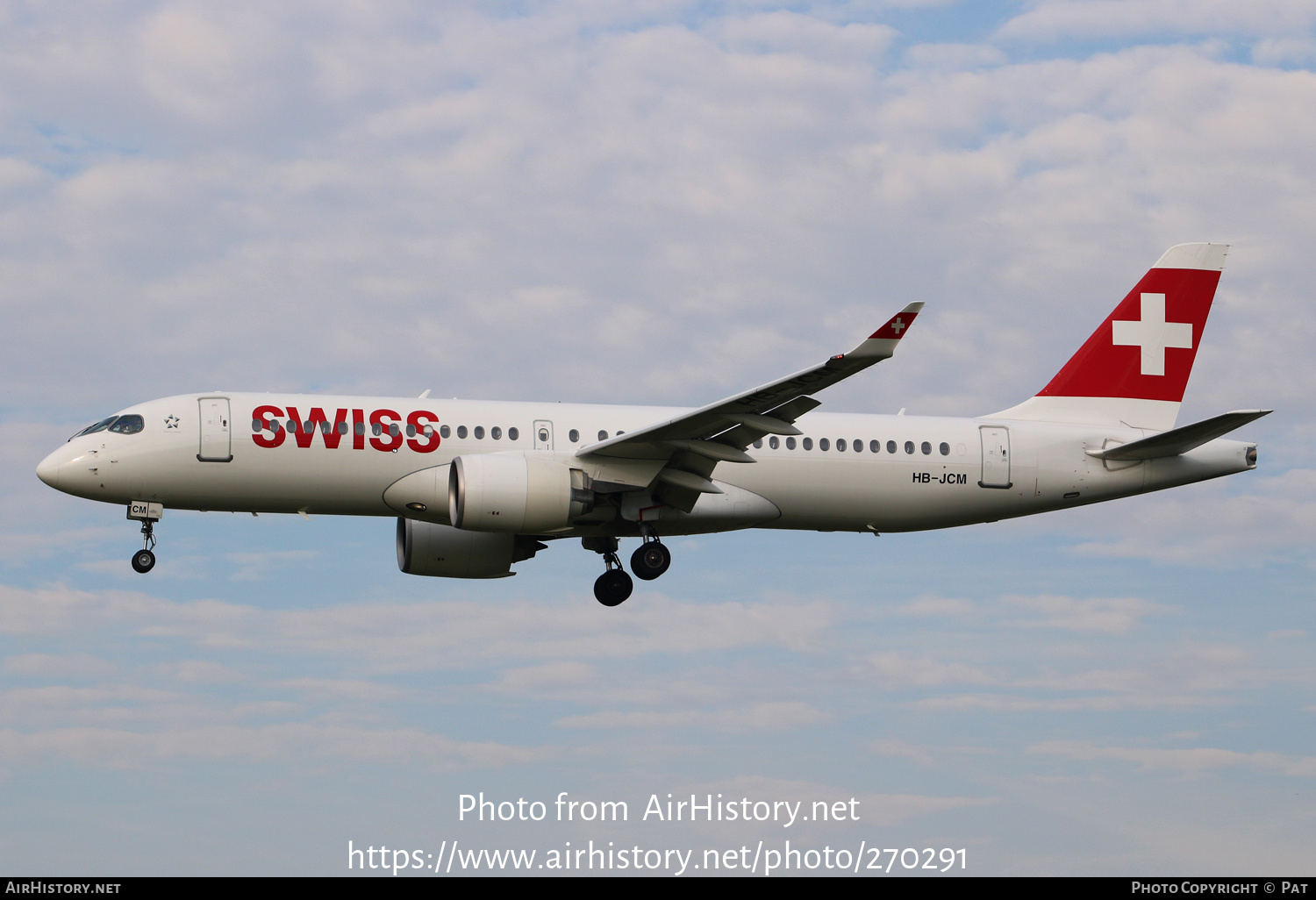 Aircraft Photo of HB-JCM | Bombardier CSeries CS300 (BD-500-1A11) | Swiss International Air Lines | AirHistory.net #270291