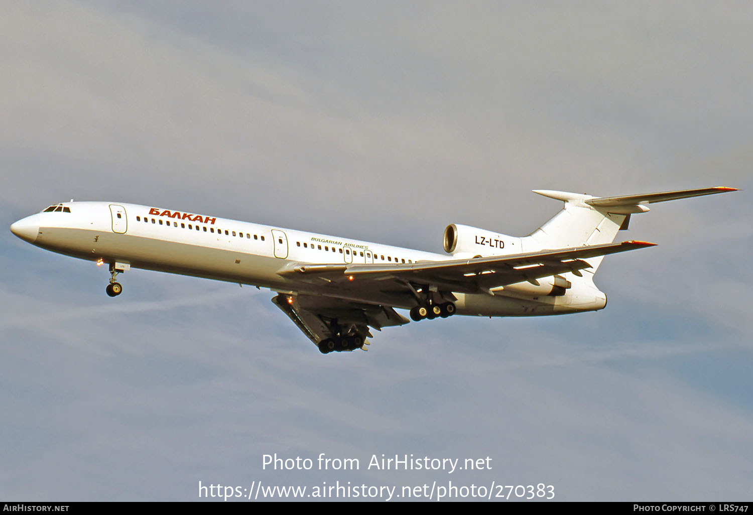 Aircraft Photo of LZ-LTD | Tupolev Tu-154M | Balkan - Bulgarian Airlines | AirHistory.net #270383