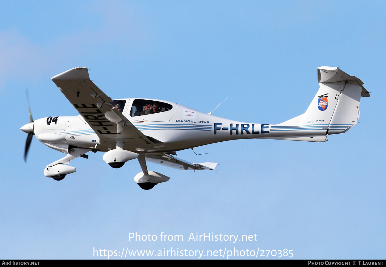 Aircraft Photo of F-HRLE | Diamond DA40D Diamond Star TDI | AirHistory.net #270385