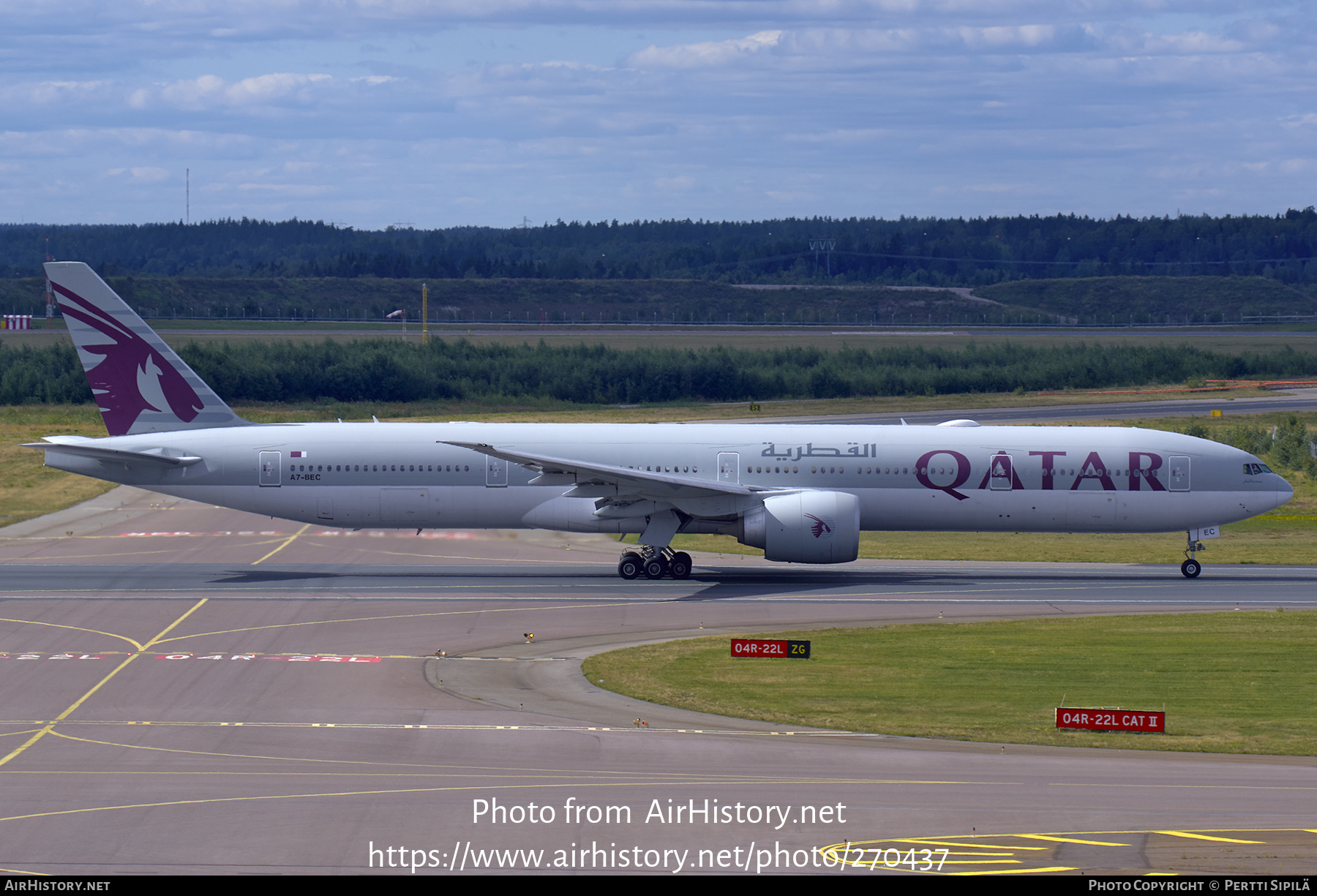 Aircraft Photo of A7-BEC | Boeing 777-3DZ/ER | Qatar Airways | AirHistory.net #270437