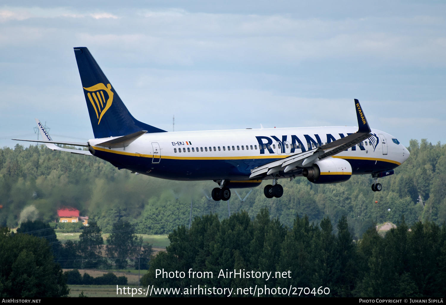 Aircraft Photo of EI-EMJ | Boeing 737-8AS | Ryanair | AirHistory.net #270460