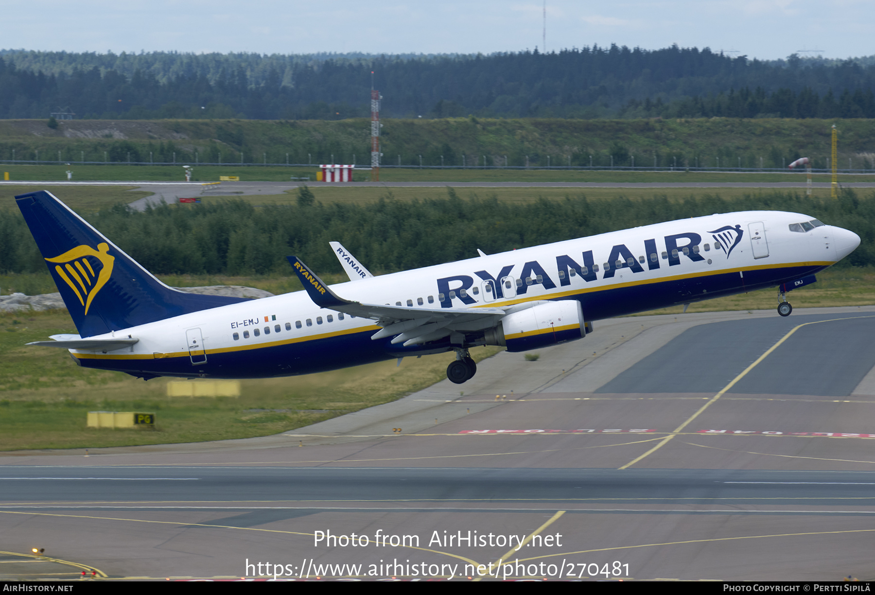 Aircraft Photo of EI-EMJ | Boeing 737-8AS | Ryanair | AirHistory.net #270481