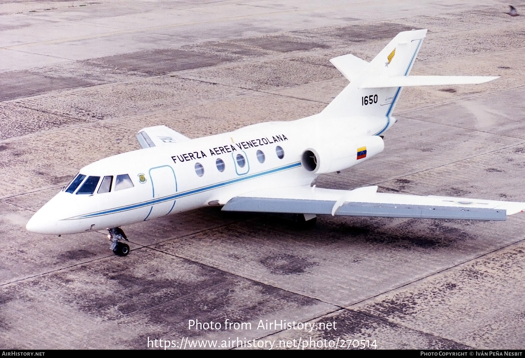 Aircraft Photo of 1650 | Dassault Falcon 20F | Venezuela - Air Force | AirHistory.net #270514