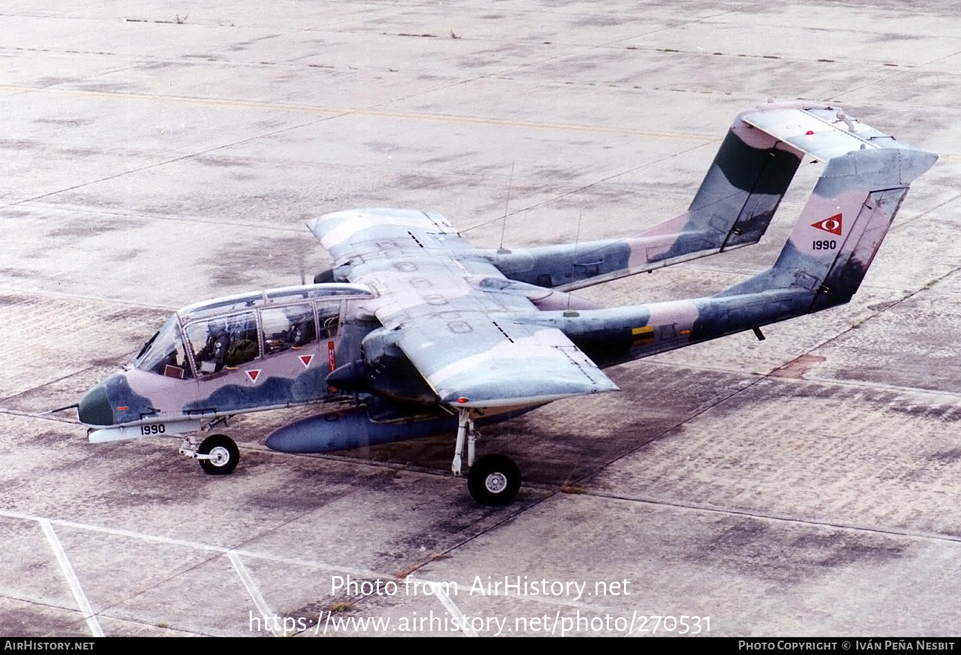 Aircraft Photo of 1990 | North American Rockwell OV-10A Bronco | Venezuela - Air Force | AirHistory.net #270531