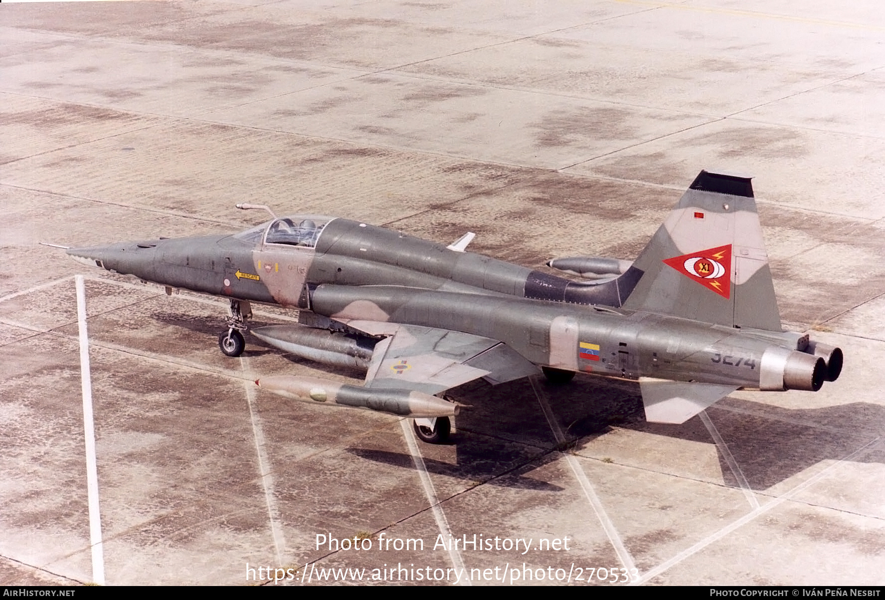 Aircraft Photo of 3274 | Northrop VF-5A (CL-226) | Venezuela - Air Force | AirHistory.net #270533