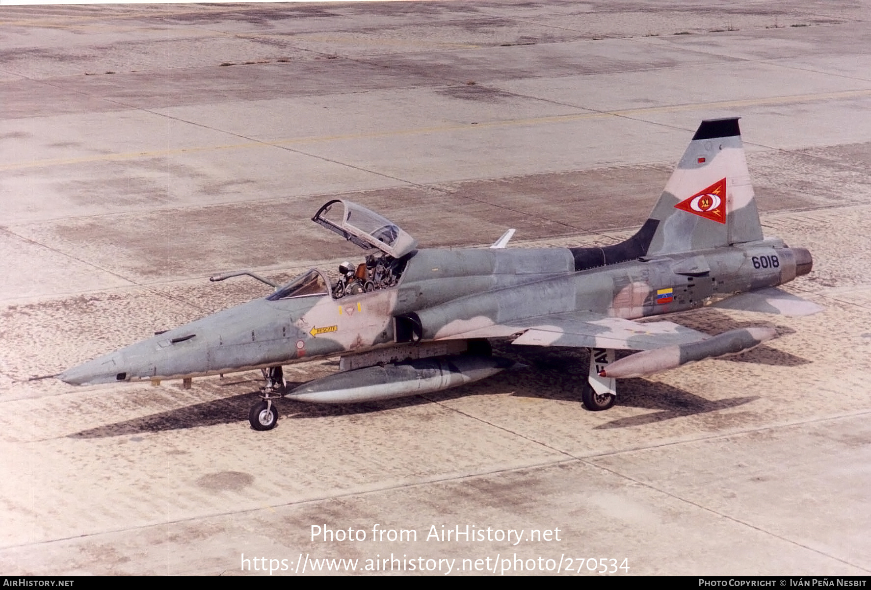 Aircraft Photo of 6018 | Northrop VF-5A (CL-226) | Venezuela - Air Force | AirHistory.net #270534