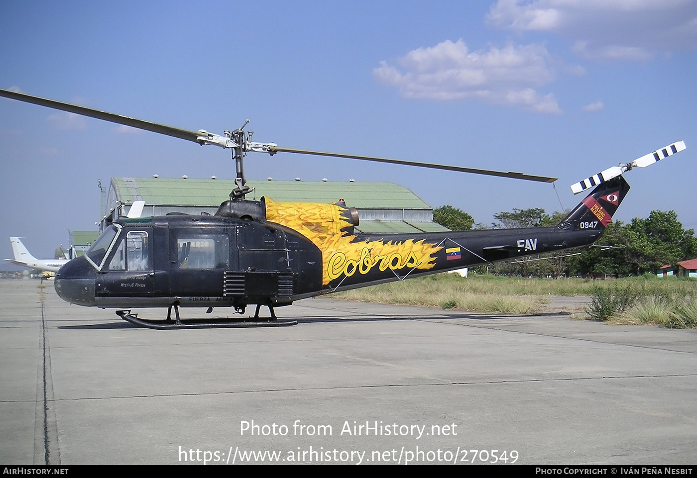 Aircraft Photo of 0947 | Bell UH-1B Iroquois | Venezuela - Air Force | AirHistory.net #270549