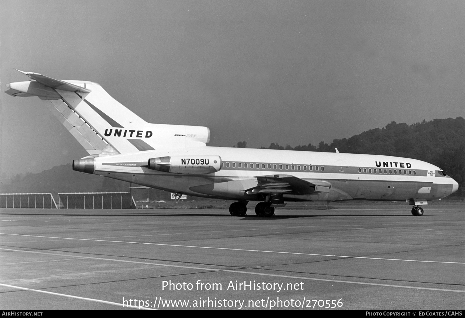 Aircraft Photo of N7009U | Boeing 727-22 | United Air Lines | AirHistory.net #270556