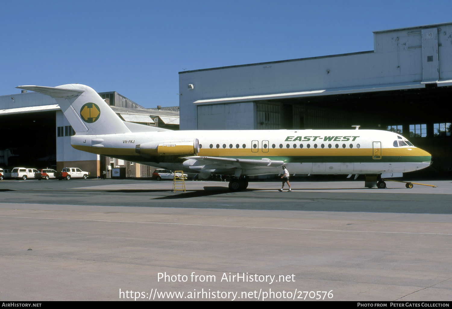 Aircraft Photo of VH-FKJ | Fokker F28-4000 Fellowship | East-West Airlines | AirHistory.net #270576