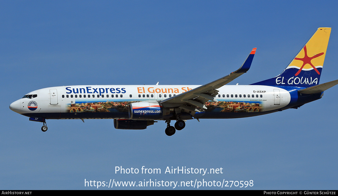 Aircraft Photo of D-ASXP | Boeing 737-8HX | SunExpress | AirHistory.net #270598