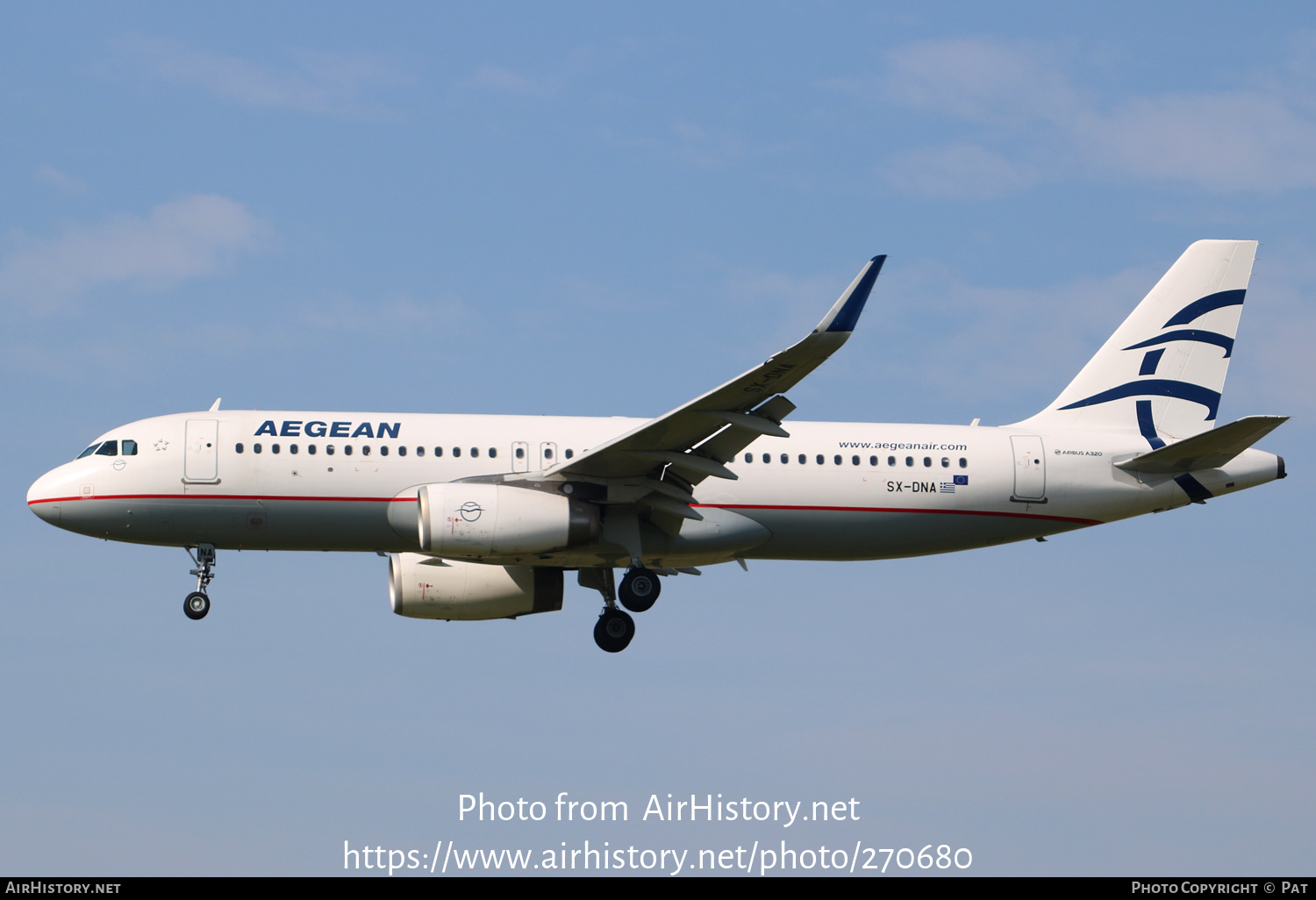 Aircraft Photo of SX-DNA | Airbus A320-232 | Aegean Airlines | AirHistory.net #270680