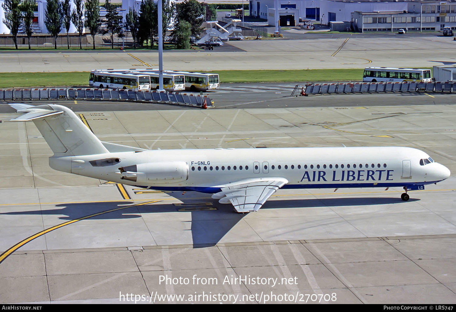 Aircraft Photo of F-GNLG | Fokker 100 (F28-0100) | Air Liberté | AirHistory.net #270708